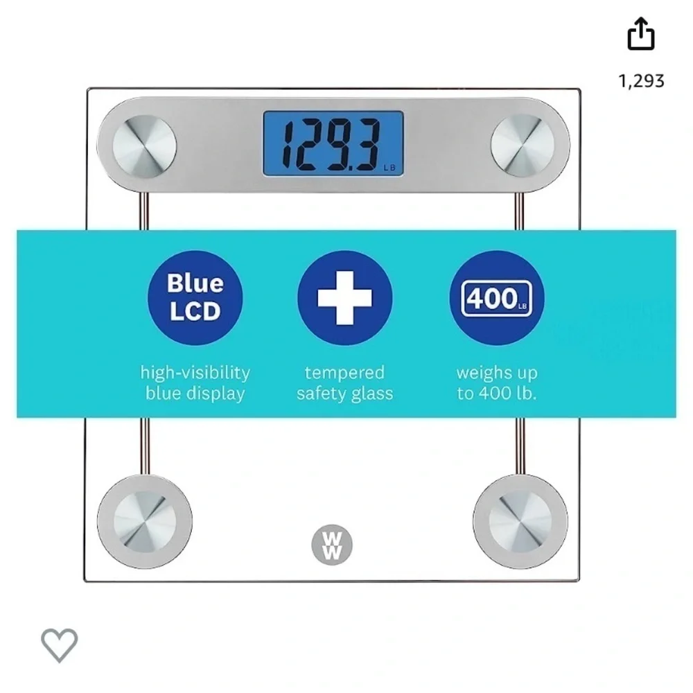 Weight watchers digital glass scale​